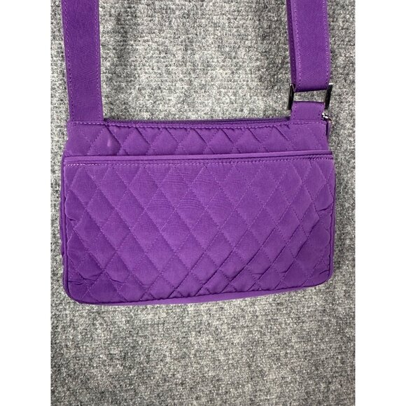 Vera Bradley Small Crossbody Bag Hipster Elderberry Purple Quilted - Picture 12 of 13